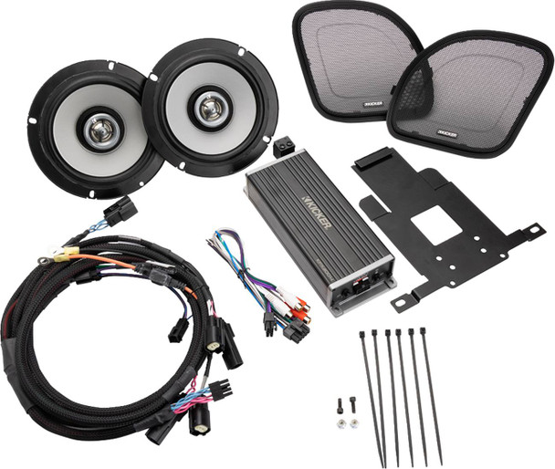 Kicker - 50HDR154 - 6-1/2" Speaker/300 W Amplifier Kit - Road Glide