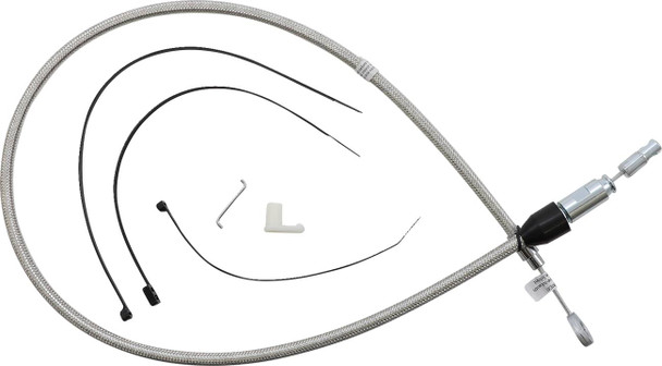Magnum Shielding - 52344HE - Polished Stainless Quick Connect Upper Clutch Cable - 38"