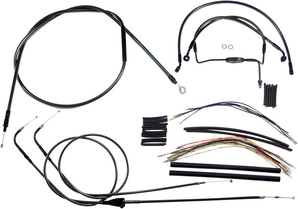 Magnum Shielding - 487892 - Black Pearl™ Designer Handlebar Installation Kit - 15"-17" - '17 FLSS