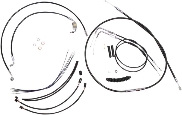 Magnum Shielding - 489172 - XR Handlebar Installation Kit - 15"-17" Ape Hanger Handlebars - Black