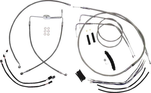 Magnum Shielding - 589201 - XR Handlebar Installation Kit - 12"-14" Ape Hanger Handlebars - Stainless Steel