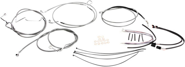 Magnum Shielding - 589551 - XR Handlebar Installation Kit - 12"-14" Ape Hanger Handlebars - Stainless Steel