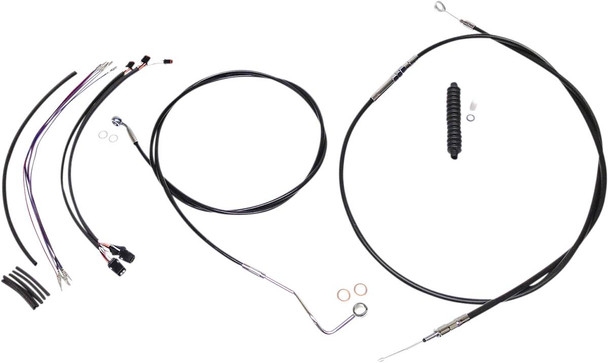 Magnum Shielding - 489491 - XR Handlebar Installation Kit - 12"-14" Ape Hanger Handlebars - Black/Chrome