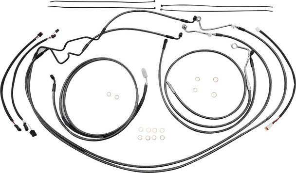 Magnum Shielding - 787842 - KARBONFIBR Designer Handlebar Installation Kit - 15"-17" - '17-'20 FLH