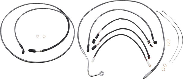 Magnum Shielding - 787851 - KARBONFIBR Designer Handlebar Installation Kit - 12"-14" - '17-'20 FLH