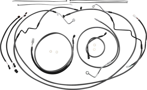 Magnum Shielding - 787871 - KARBONFIBR Designer Handlebar Installation Kit - 12"-14" - '17-'20 FLTR