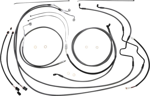 Magnum Shielding - 787872 - KARBONFIBR Designer Handlebar Installation Kit - 15"-17" - '17-'20 FLTR