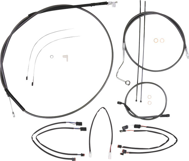 Magnum Shielding - 4871021 - Black Pearl™ Designer Handlebar Installation Kit - 12"-14" - '21-'23 FLHRXS