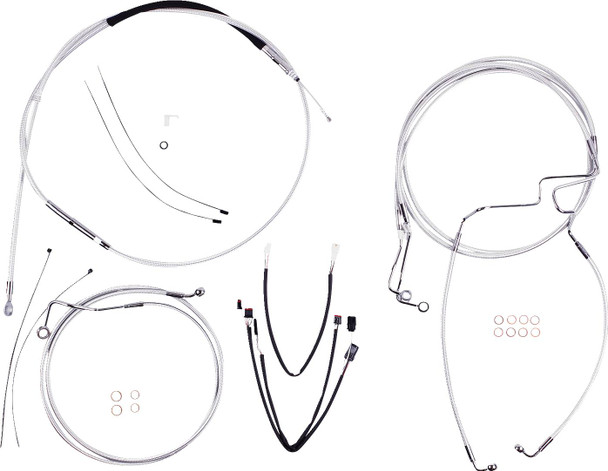 Magnum Shielding - 387972 - Sterling Chromite II® Designer Handlebar Installation Kit - 15"-17" - '21-'23 FLTR