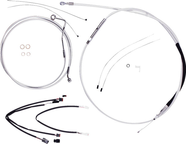 Magnum Shielding - 387982 - Sterling Chromite II® Designer Handlebar Installation Kit - 15"-17" - '21-'23 FLTR