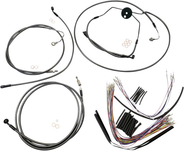 Magnum Shielding - 487002 - Black Pearl™ Designer Handlebar Installation Kit - 15"-17" - '08-'12 CVO/Screaming Eagle