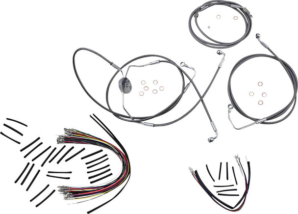 Magnum Shielding - 589021 - XR Handlebar Installation Kit - 12"-14" Ape Hanger Handlebars - Stainless Steel