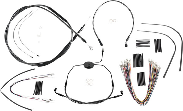 Magnum Shielding - 787301 - KARBONFIBR Designer Handlebar Installation Kit - 12"-14" - '08-'13 Touring