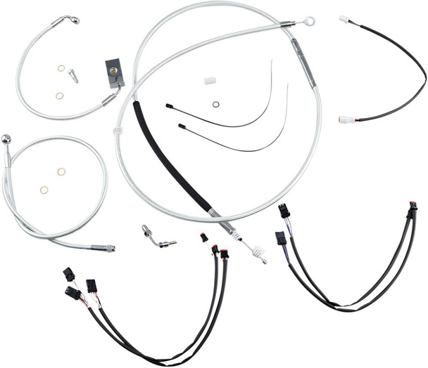 Magnum Shielding - 387941 - Sterling Chromite II® Designer Handlebar Installation Kit - 12"-14" - '18-'24 Softail