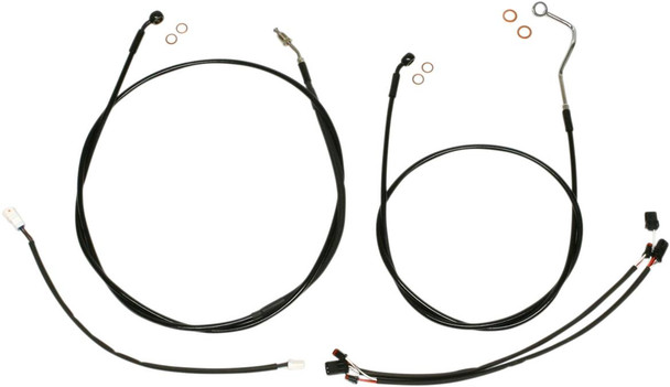 Magnum Shielding - 486852 - XR Handlebar Installation Kit - 15"-17" Ape Hanger Handlebars - Black