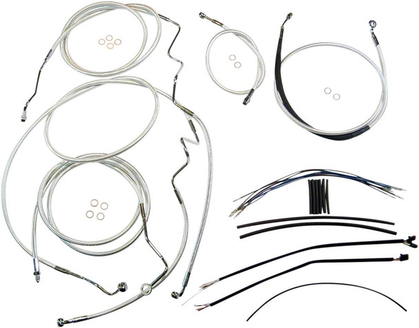 Magnum Shielding - 387921 - Sterling Chromite II® Designer Handlebar Installation Kit - 12"-14" - '17-'19 FLHR