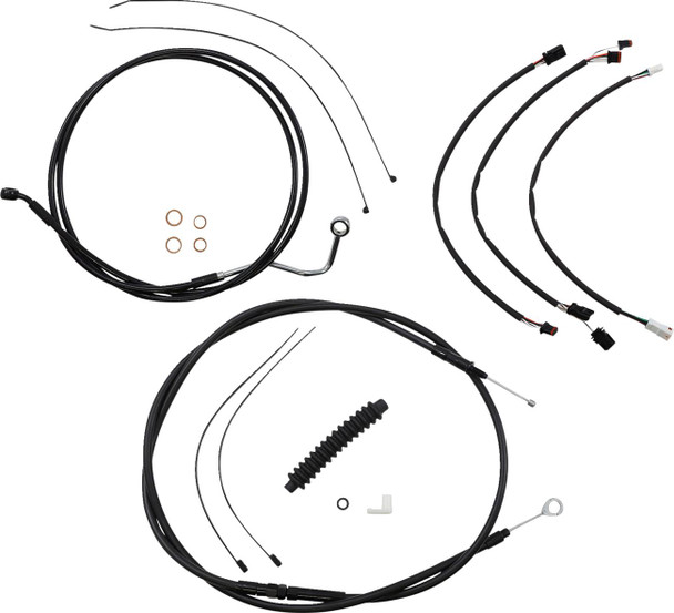 Magnum Shielding - 486982 - XR Handlebar Installation Kit - 15"-17" Ape Hanger Handlebars - Black