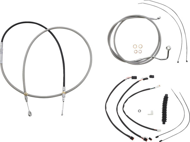 Magnum Shielding - 589982 - XR Handlebar Installation Kit - 15"-17" Ape Hanger Handlebars - Stainless Steel/Chrome