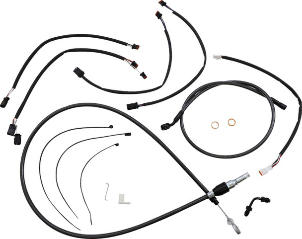 Magnum Shielding - 4871161 - Black Pearl™ Designer Handlebar Installation Kit - 12"-14" - '18-'23 FX