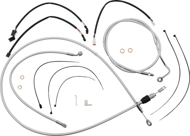 Magnum Shielding - 3871141 - Sterling Chromite II® Designer Handlebar Installation Kit - 12"-14" - '21-'23 FLTR