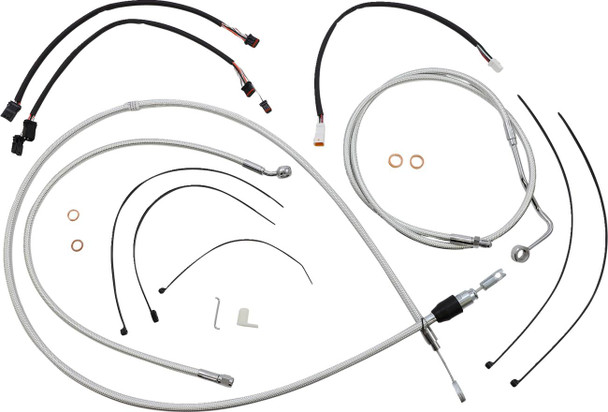 Magnum Shielding - 3871151 - Sterling Chromite II® Designer Handlebar Installation Kit - 12"-14" - '21-'22 FLHR