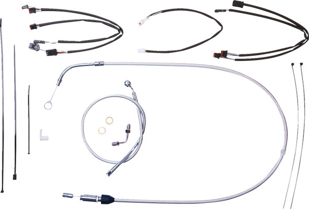 Magnum Shielding - 3871161 - Sterling Chromite II® Designer Handlebar Installation Kit - 12"-14" - '18-'23 FX