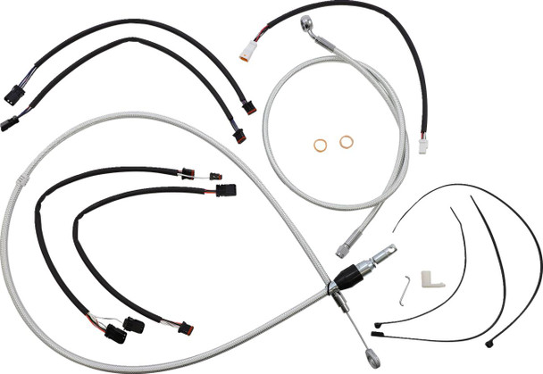 Magnum Shielding - 3871162 - Sterling Chromite II® Designer Handlebar Installation Kit - 15"-17" - '18-'23 FX