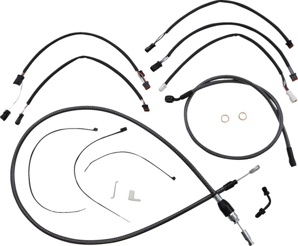 Magnum Shielding - 7871162 - KARBONFIBR Designer Handlebar Installation Kit - 15"-17" - '18-'23 FX Magnum Shielding - 7871162 - KARBONFIBR Designer Handlebar Installation Kit - 15"-17" - '18-'23 FX