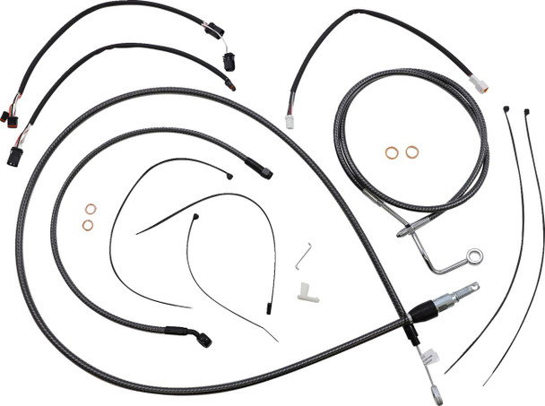 Magnum Shielding - 7871142 - KARBONFIBR Designer Handlebar Installation Kit - 15"-17" - '21-'23 FLTR