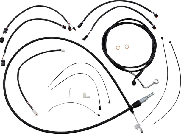 Magnum Shielding - 4861132 - XR Handlebar Installation Kit - 15"-17" Ape Hanger Handlebars - Black