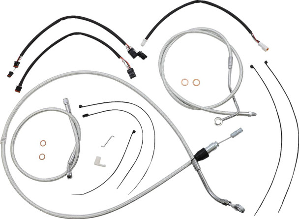 Magnum Shielding - 3871171 - Sterling Chromite II® Designer Handlebar Installation Kit - 12"-14" - '21-'23 FLH