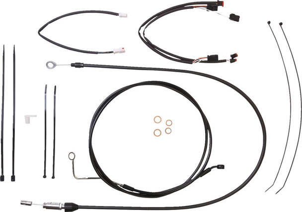 Magnum Shielding - 4861141 - XR Handlebar Installation Kit - 12"-14" Ape Hanger Handlebars - Black