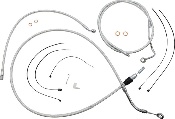 Magnum Shielding - 3871174 - Sterling Chromite II® Designer Handlebar Installation Kit - 10" - '21-'23 FLH