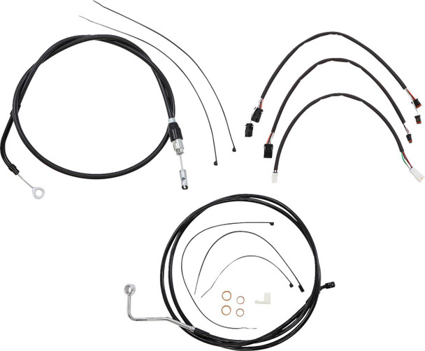 Magnum Shielding - 4861172 - XR Handlebar Installation Kit - 15"-17" Ape Hanger Handlebars - Black