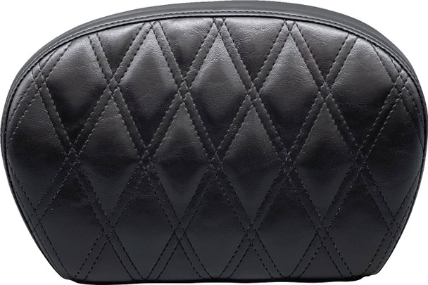 Le Pera - L-SBP01DD-SH - Sissy Bar Pad - Large - Vinyl - Double Diamond - Shiny Black