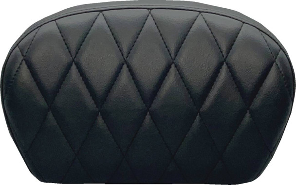 Le Pera - L-SBP01DM-DULL - Sissy Bar Pad - Large - Vinyl - Single Diamond - Dull Black