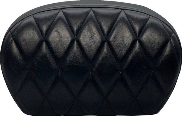 Le Pera - L-SBP01DM-SH - Sissy Bar Pad - Large - Vinyl - Single Diamond - Shiny Black