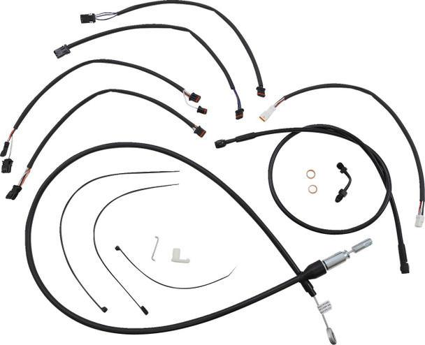 Magnum Shielding - 4861182 - XR Handlebar Installation Kit - 15"-17" Ape Hanger Handlebars - Black