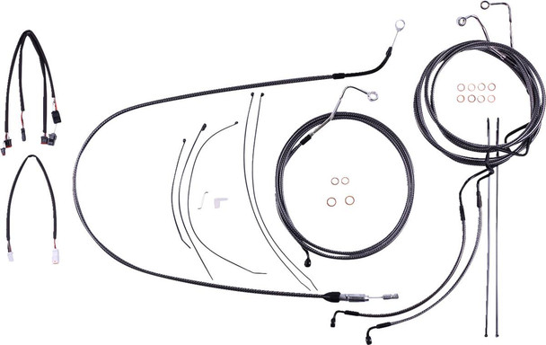 Magnum Shielding - 7871192 - KARBONFIBR Designer Handlebar Installation Kit - 15"-17" - '21-'23 FLH