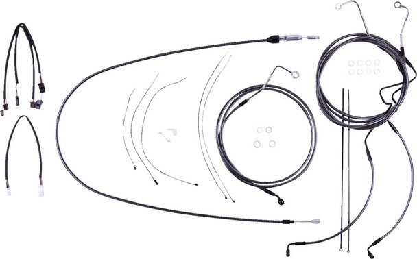 Magnum Shielding - 7871211 - KARBONFIBR Designer Handlebar Installation Kit - 12"-14" - '21-'23 FLTR Magnum Shielding - 7871211 - KARBONFIBR Designer Handlebar Installation Kit - 12"-14" - '21-'23 FLTR