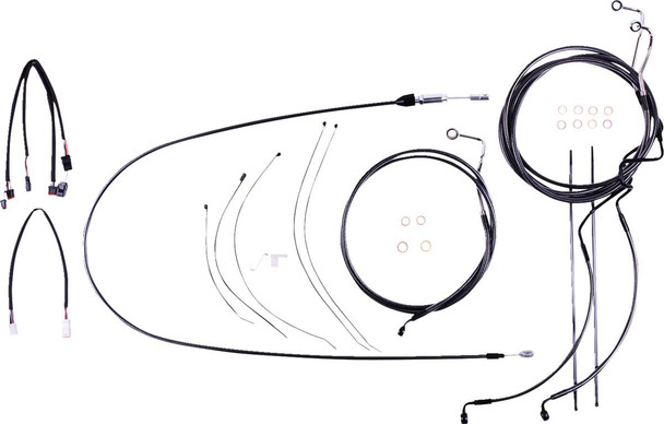 Magnum Shielding - 4871212 - Black Pearl™ Designer Handlebar Installation Kit - 15"-17" - '21-'23 FLTR Magnum Shielding - 4871212 - Black Pearl™ Designer Handlebar Installation Kit - 15"-17" - '21-'23 FLTR