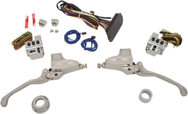 Performance Machine (Pm) - 0062-4025-CH - CAN-Bus Handlebar Control Kit - Hydraulic - 9/16" Master Cylinder - Chrome