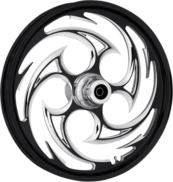 Rc Components - 23375-9031A-85E - Wheel - Savage Eclipse - Front - Dual Disc/with ABS - Black Eclipse - 23x3.75 - '08-'23 FLT