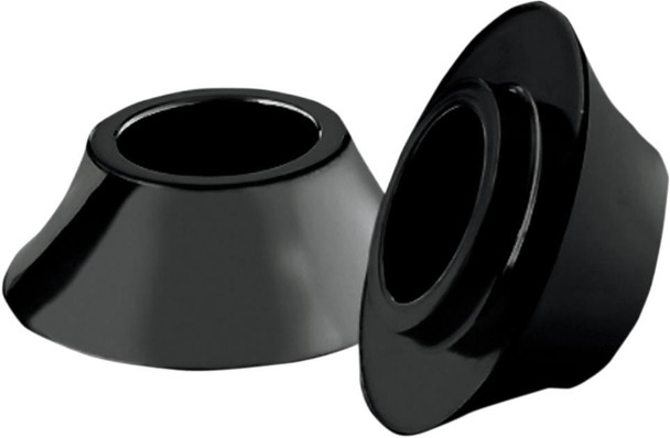 Rc Components - HD-SPCR-2B - Spacers - Front/Axle - Tapered - Black - Pair - '08-'23 Touring/Trike