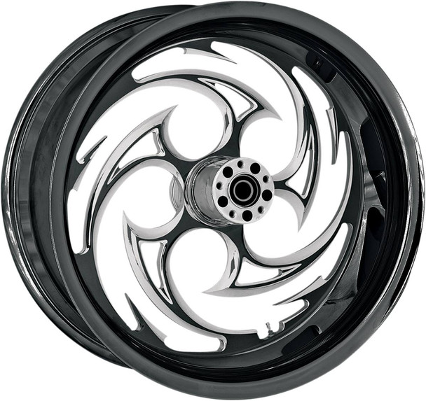 Rc Components - 16350-9978-85E - Wheel - Savage Eclipse - Rear - Single Disc/without ABS - Black Eclipse - 16x3.5