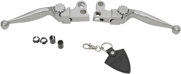 Psr - 12-00605-20 - Lever Set - Journey - Harley Davidson - Chrome