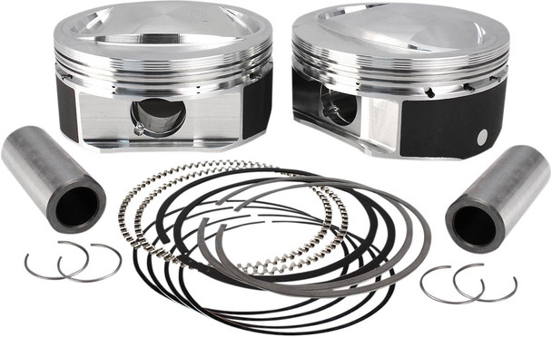S&S Cycle - 920-0115 - High Compression Piston Kit - +0.010" - 110" Twin Cam CVO Motor