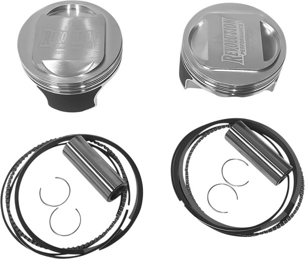 Revolution Performance, Llc - RP301-104W - Piston Kit - Domed - For 98" Big Bore Cylinder Kit - Twin Cam