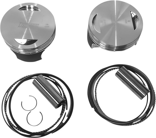 Revolution Performance, Llc - RP301-105W - Piston Kit - Flat-Top - For 98" Big Bore Cylinder Kit - Twin Cam