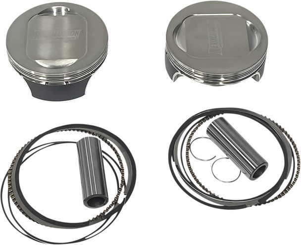 Revolution Performance, Llc - RP301-119W - Piston Kit - Dished - For 117" Monster Big Bore Cylinder Kit - Twin Cam
